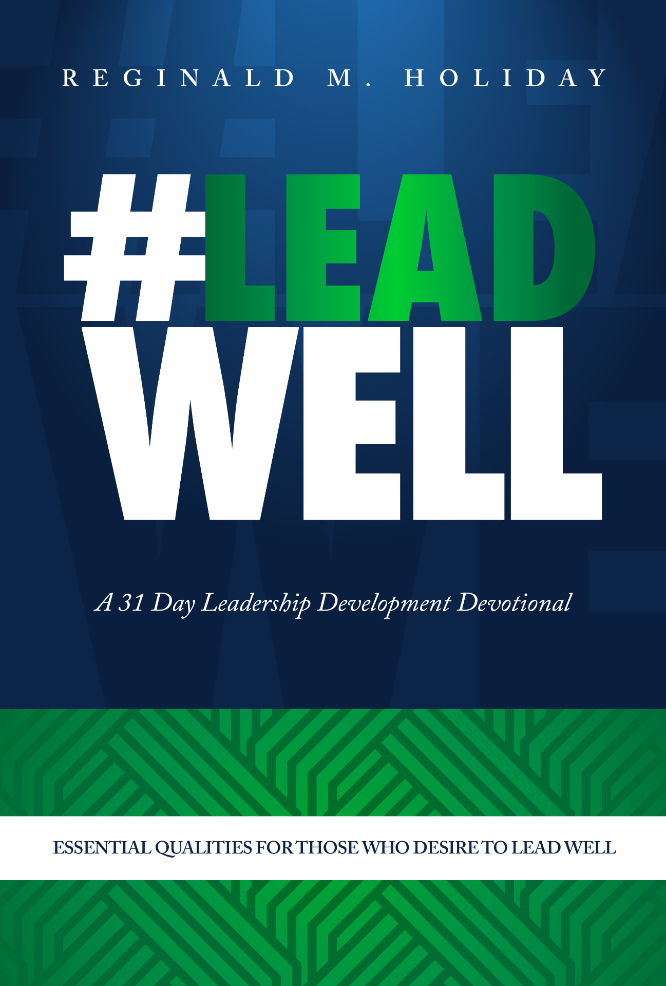 #LeadWell book cover — navy and green design